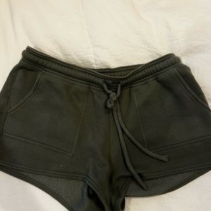Nordstrom comfy green sweatshorts
